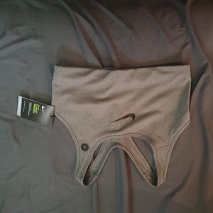 Gray Nike sports bra